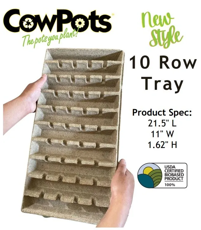 cowpots 10 row tray 